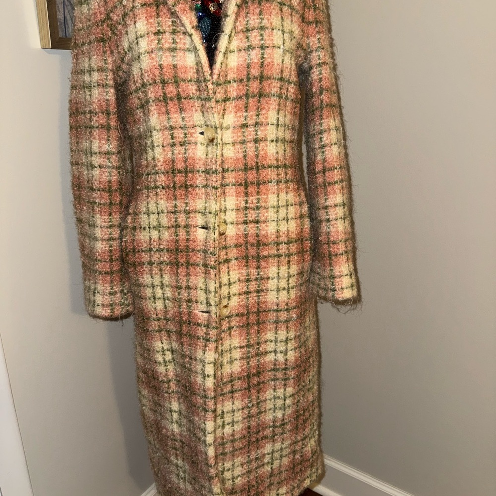 Plaid Wool Blend Coat Boden